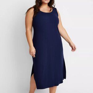 State of Day Ribbed Modal Blend Tank Nightgown NWT